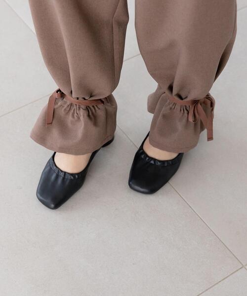 CITEN（シテン）の「＜CITEN（シテン）＞シャーリング スクエアトゥ パンプス（パンプス・レディース・ブラック/オフホワイト・L/M/S）」の6枚目の写真