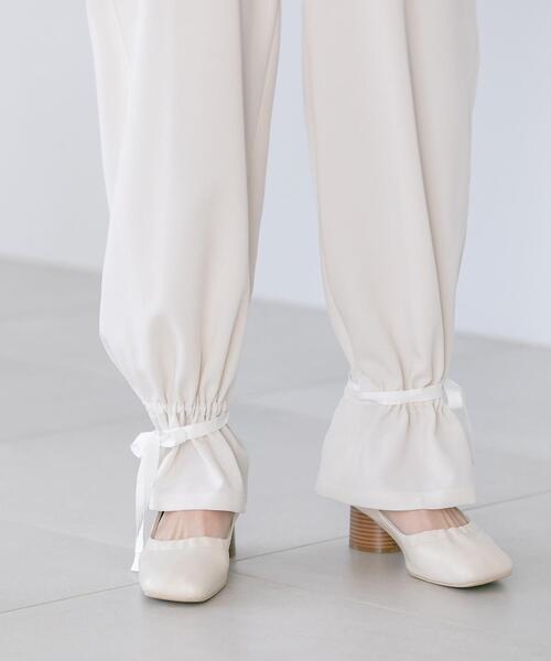 CITEN（シテン）の「＜CITEN（シテン）＞シャーリング スクエアトゥ パンプス（パンプス・レディース・ブラック/オフホワイト・L/M/S）」の10枚目の写真