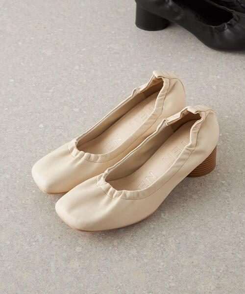 CITEN（シテン）の「＜CITEN（シテン）＞シャーリング スクエアトゥ パンプス（パンプス・レディース・オフホワイト/ブラック・L/S/M）」の17枚目の写真