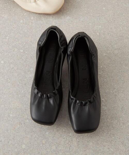 CITEN（シテン）の「＜CITEN（シテン）＞シャーリング スクエアトゥ パンプス（パンプス・レディース・オフホワイト/ブラック・L/S/M）」の18枚目の写真