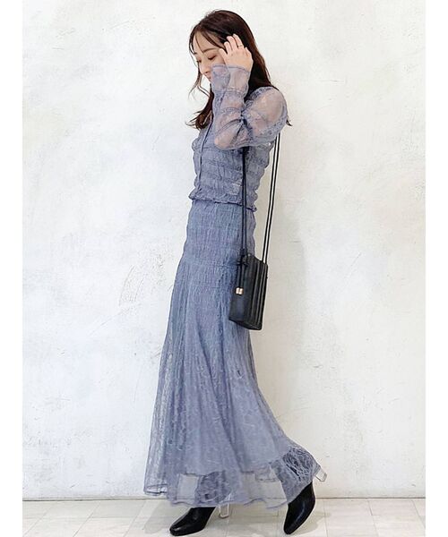 MERCURYDUO（マーキュリーデュオ）の「レースシャーリングスキッパーブラウス（シャツ/ブラウス・レディース・アイボリー/ブルー/イエロー・FREE）」の13枚目の写真