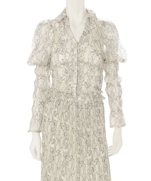 MERCURYDUO（マーキュリーデュオ）の「レースシャーリングスキッパーブラウス（シャツ/ブラウス・レディース・アイボリー/ブルー/イエロー・FREE）」の19枚目の写真