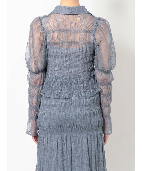 MERCURYDUO（マーキュリーデュオ）の「レースシャーリングスキッパーブラウス（シャツ/ブラウス・レディース・アイボリー/ブルー/イエロー・FREE）」の14枚目の写真