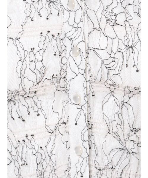 MERCURYDUO（マーキュリーデュオ）の「レースシャーリングスキッパーブラウス（シャツ/ブラウス・レディース・アイボリー/ブルー/イエロー・FREE）」の6枚目の写真