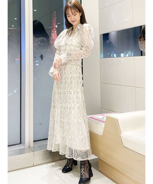 MERCURYDUO（マーキュリーデュオ）の「レースシャーリングスキッパーブラウス（シャツ/ブラウス・レディース・アイボリー/ブルー/イエロー・FREE）」の12枚目の写真