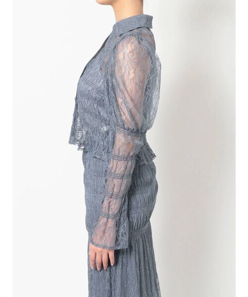 MERCURYDUO（マーキュリーデュオ）の「レースシャーリングスキッパーブラウス（シャツ/ブラウス・レディース・アイボリー/ブルー/イエロー・FREE）」の18枚目の写真