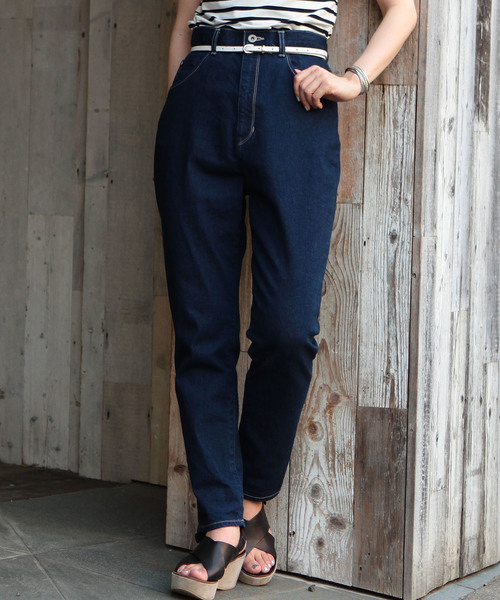 Another Edition（アナザーエディション）の「ハイウエストデニムパンツ/AEBC HI/W DNM◆（デニムパンツ・レディース・オフホワイト/ネイビー/ライトブルー・SMALL/MEDIUM）」の3枚目の写真