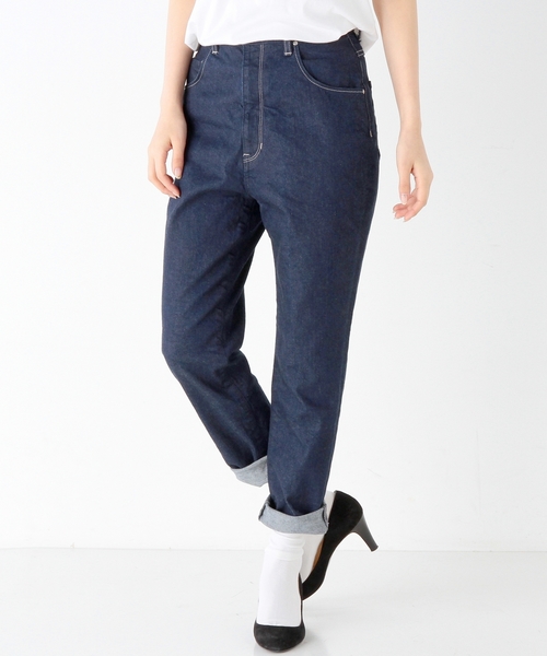 Another Edition（アナザーエディション）の「ハイウエストデニムパンツ/AEBC HI/W DNM◆（デニムパンツ・レディース・オフホワイト/ネイビー/ライトブルー・SMALL/MEDIUM）」の20枚目の写真