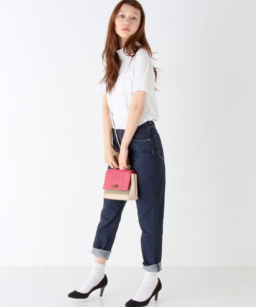 Another Edition（アナザーエディション）の「ハイウエストデニムパンツ/AEBC HI/W DNM◆（デニムパンツ・レディース・オフホワイト/ネイビー/ライトブルー・SMALL/MEDIUM）」の22枚目の写真