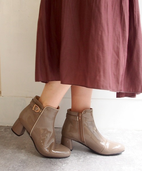 byあしながおじさん（バイアシナガオジサン）の「レインショートブーツ　-8890791（レインシューズ・レディース・ブラック/ネイビー/アイボリー/ベージュ/ピンク・22.5cm/23.0cm/24.0cm/24.5cm/23.5cm）」の12枚目の写真