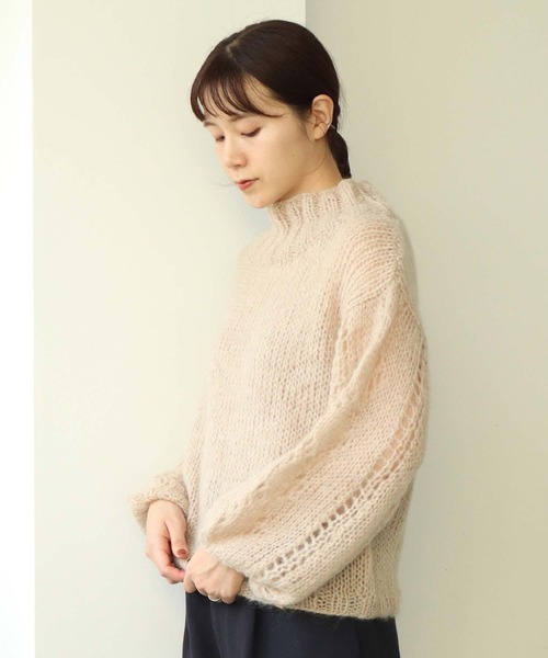 note et silence (ノートエシロンス)の「■VEST MANON(ニット/セーター・レディース・ベージュ/ミント・FREE)」の1枚目の写真