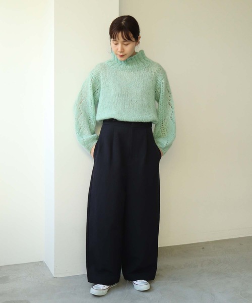 note et silence (ノートエシロンス)の「■VEST MANON(ニット/セーター・レディース・ベージュ/ミント・FREE)」の16枚目の写真