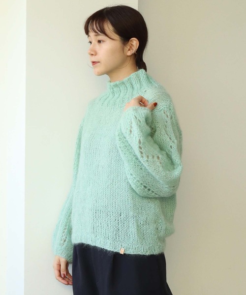 note et silence (ノートエシロンス)の「■VEST MANON(ニット/セーター・レディース・ベージュ/ミント・FREE)」の12枚目の写真