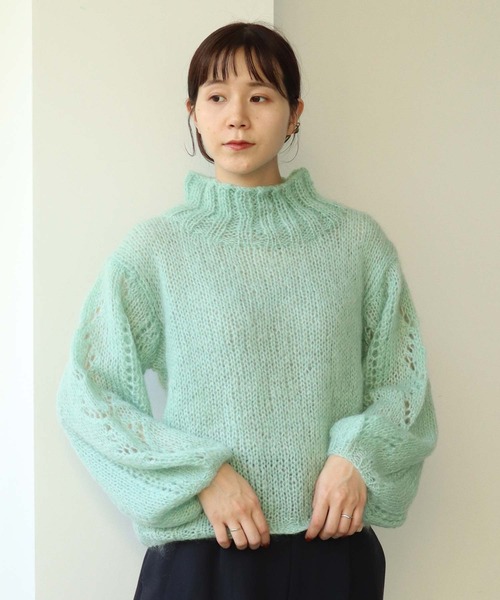 note et silence (ノートエシロンス)の「■VEST MANON(ニット/セーター・レディース・ベージュ/ミント・FREE)」の11枚目の写真