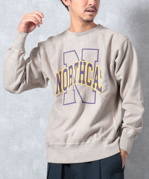 BARNS OUTFITTERS(バーンズアウトフィッターズ)の「【WEB限定】【BARNS OUTFITTERS】90’s CREW SWEAT PRINT(スウェット・メンズ・ベージュ/レッド/インディゴブルー・MEDIUM/LARGE)」の15枚目の写真