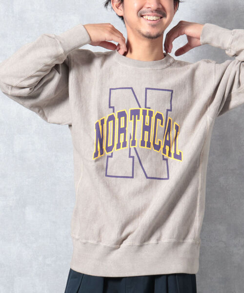 BARNS OUTFITTERS(バーンズアウトフィッターズ)の「【WEB限定】【BARNS OUTFITTERS】90’s CREW SWEAT PRINT(スウェット・メンズ・ベージュ/レッド/インディゴブルー・MEDIUM/LARGE)」の13枚目の写真
