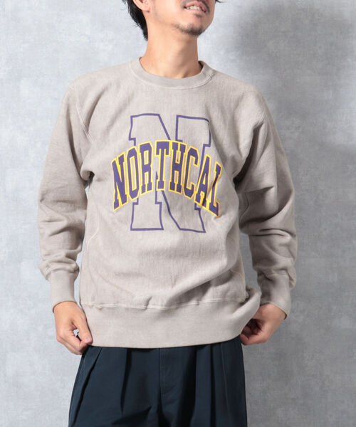 BARNS OUTFITTERS(バーンズアウトフィッターズ)の「【WEB限定】【BARNS OUTFITTERS】90’s CREW SWEAT PRINT(スウェット・メンズ・ベージュ/レッド/インディゴブルー・MEDIUM/LARGE)」の18枚目の写真