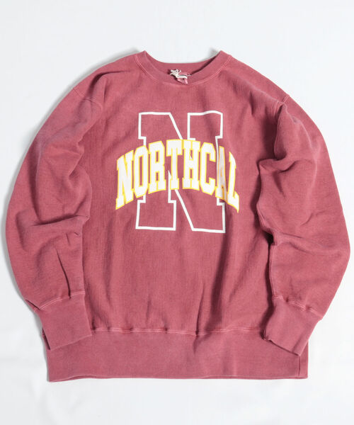 BARNS OUTFITTERS(バーンズアウトフィッターズ)の「【WEB限定】【BARNS OUTFITTERS】90’s CREW SWEAT PRINT(スウェット・メンズ・ベージュ/レッド/インディゴブルー・MEDIUM/LARGE)」の21枚目の写真