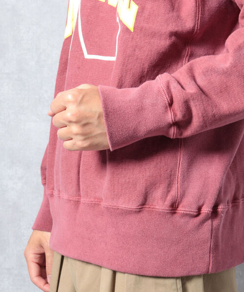 BARNS OUTFITTERS(バーンズアウトフィッターズ)の「【WEB限定】【BARNS OUTFITTERS】90’s CREW SWEAT PRINT(スウェット・メンズ・ベージュ/レッド/インディゴブルー・MEDIUM/LARGE)」の16枚目の写真