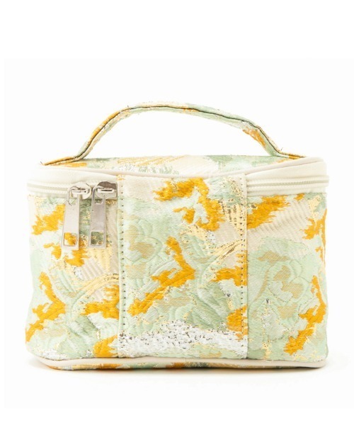 Casselini（キャセリーニ）の「Casselini(キャセリーニ)ジャガードバニティポーチ（ポーチ・レディース・ピンク/ゴールド/モスグリーン/ミント・FREE）」の7枚目の写真