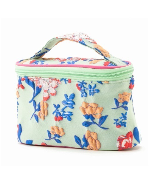 Casselini（キャセリーニ）の「Casselini(キャセリーニ)ジャガードバニティポーチ（ポーチ・レディース・ピンク/ゴールド/モスグリーン/ミント・FREE）」の14枚目の写真