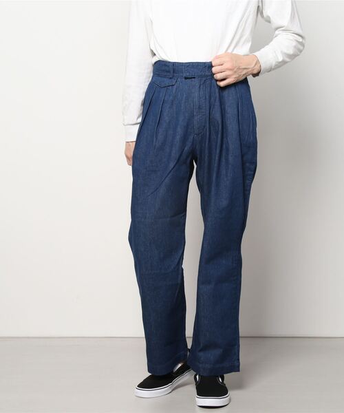 Toironier(トワロニエ)の「Toironier/トワロニエ/Denim Brooks Straight/デニムブルックスストレート(デニムパンツ・メンズ・インディゴブルー・FREE)」の3枚目の写真