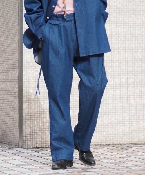 Toironier(トワロニエ)の「Toironier/トワロニエ/Denim Brooks Straight/デニムブルックスストレート(デニムパンツ・メンズ・インディゴブルー・FREE)」の15枚目の写真