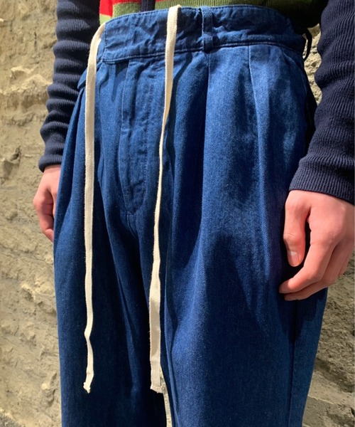 Toironier(トワロニエ)の「Toironier/トワロニエ/Denim Brooks Straight/デニムブルックスストレート(デニムパンツ・メンズ・インディゴブルー・FREE)」の9枚目の写真