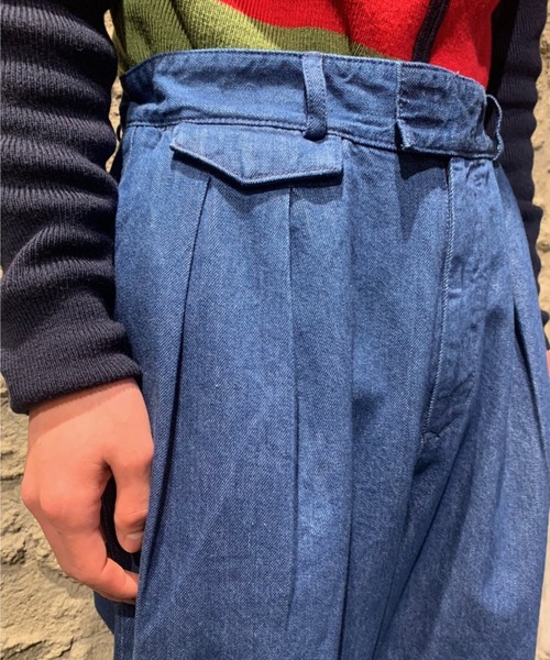 Toironier(トワロニエ)の「Toironier/トワロニエ/Denim Brooks Straight/デニムブルックスストレート(デニムパンツ・メンズ・インディゴブルー・FREE)」の11枚目の写真