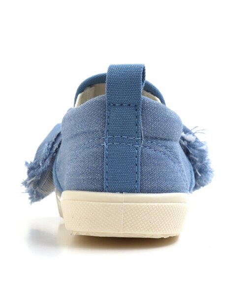 BREEZE(ブリーズ)の「/デニムリボンシューズ(スリッポン・キッズ・サックスブルー/ネイビー・17/15 /19/18/14/16)」の8枚目の写真