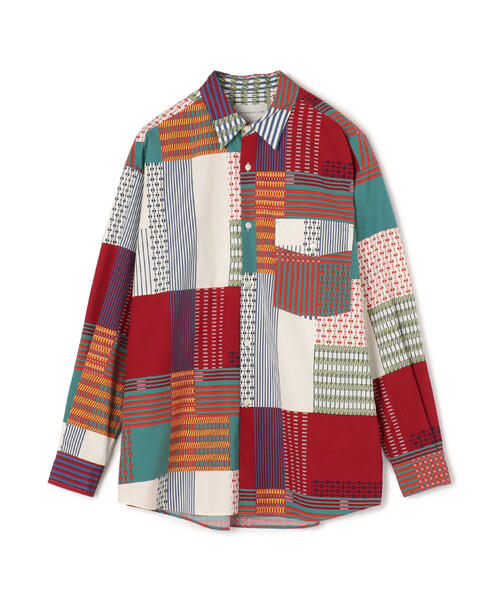 TOMORROWLAND (トゥモローランド)の「コットンブロード マルチパターン レギュラーカラーシャツ(シャツ/ブラウス・メンズ・グレー系その他/ブルー系その他3・S/XS/M)」の2枚目の写真