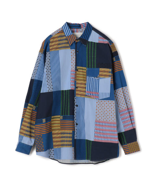TOMORROWLAND (トゥモローランド)の「コットンブロード マルチパターン レギュラーカラーシャツ(シャツ/ブラウス・メンズ・グレー系その他/ブルー系その他3・S/XS/M)」の1枚目の写真
