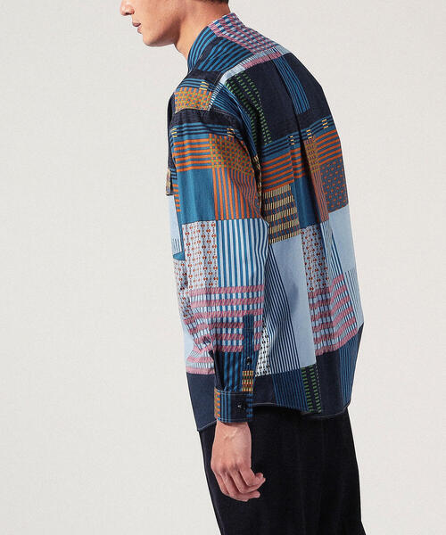 TOMORROWLAND (トゥモローランド)の「コットンブロード マルチパターン レギュラーカラーシャツ(シャツ/ブラウス・メンズ・グレー系その他/ブルー系その他3・S/XS/M)」の15枚目の写真