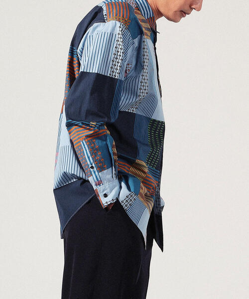 TOMORROWLAND (トゥモローランド)の「コットンブロード マルチパターン レギュラーカラーシャツ(シャツ/ブラウス・メンズ・グレー系その他/ブルー系その他3・S/XS/M)」の16枚目の写真