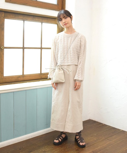 sango（sango）の「ショート丈透かしプルオーバー（Tシャツ/カットソー・レディース・モカ/ベージュ系その他・FREE）」の19枚目の写真