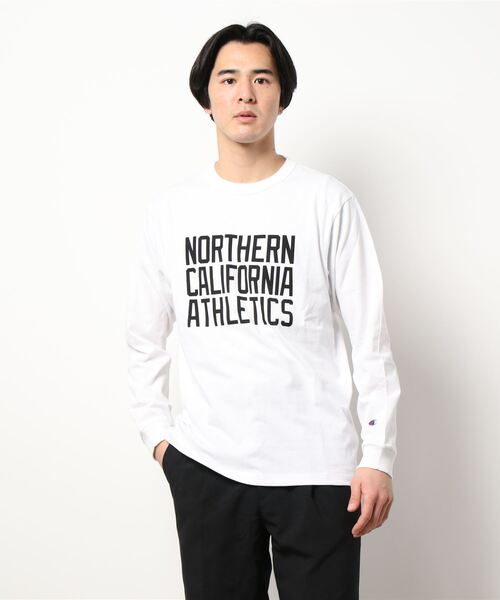 Champion（チャンピオン）の「【Champion】フロントロゴロンＴ（Tシャツ/カットソー・メンズ・ブラック/ホワイト・XL/L/M）」の6枚目の写真