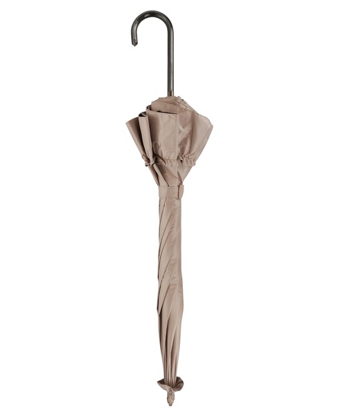 macocca(マコッカ)の「完全遮光 UVカット100% 日傘 晴雨兼用 ショート傘 リボン付ビッグフリル(長傘・レディース・ブラック系その他/オフホワイト/グレイッシュベージュ/ブラック/ベージュ系その他/アイボリー・FREE)」の11枚目の写真