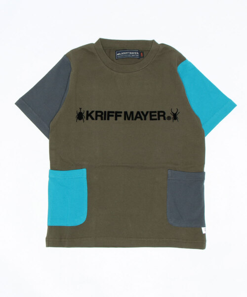 KRIFF MAYER Kid's Collection(クリフメイヤーキッズコレクション)の「さらのびカブクワTEE(Tシャツ/カットソー・キッズ・オフホワイト/カーキ/ターコイズブルー/カラフル/チャコール・120/130/140/150/160/170)」の5枚目の写真