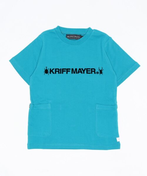KRIFF MAYER Kid's Collection(クリフメイヤーキッズコレクション)の「さらのびカブクワTEE(Tシャツ/カットソー・キッズ・オフホワイト/カーキ/ターコイズブルー/カラフル/チャコール・120/130/140/150/160/170)」の1枚目の写真