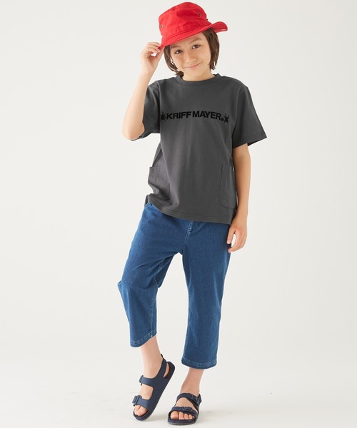 KRIFF MAYER Kid's Collection(クリフメイヤーキッズコレクション)の「さらのびカブクワTEE(Tシャツ/カットソー・キッズ・オフホワイト/カーキ/ターコイズブルー/カラフル/チャコール・120/130/140/150/160/170)」の7枚目の写真