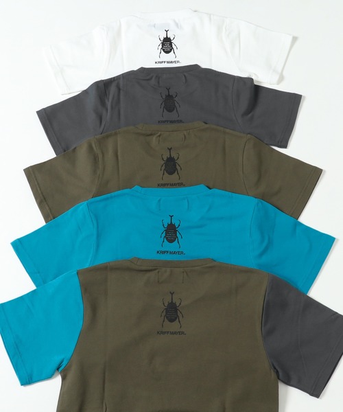 KRIFF MAYER Kid's Collection(クリフメイヤーキッズコレクション)の「さらのびカブクワTEE(Tシャツ/カットソー・キッズ・オフホワイト/カーキ/ターコイズブルー/カラフル/チャコール・120/130/140/150/160/170)」の17枚目の写真