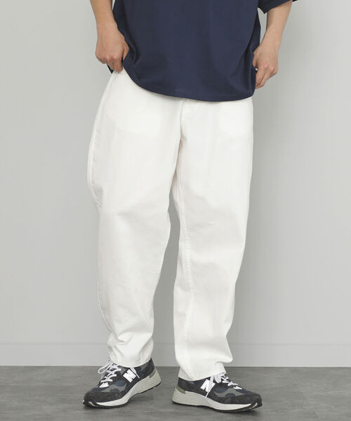 BEAMS HEART(ビームスハート)の「BEAMS HEART / カツラギ バルーン パンツ(デニムパンツ・メンズ・ホワイト/アイボリー・SMALL/MEDIUM/LARGE)」の6枚目の写真