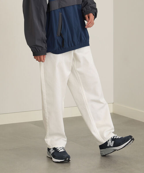 BEAMS HEART(ビームスハート)の「BEAMS HEART / カツラギ バルーン パンツ(デニムパンツ・メンズ・ホワイト/アイボリー・SMALL/MEDIUM/LARGE)」の10枚目の写真