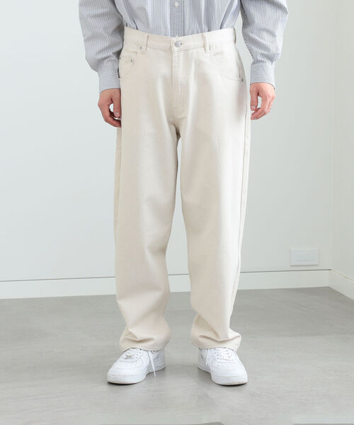 BEAMS HEART(ビームスハート)の「BEAMS HEART / カツラギ バルーン パンツ(デニムパンツ・メンズ・ホワイト/アイボリー・SMALL/MEDIUM/LARGE)」の18枚目の写真