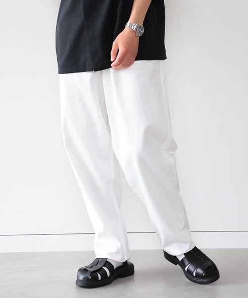 BEAMS HEART(ビームスハート)の「BEAMS HEART / カツラギ バルーン パンツ(デニムパンツ・メンズ・ホワイト/アイボリー・SMALL/MEDIUM/LARGE)」の2枚目の写真