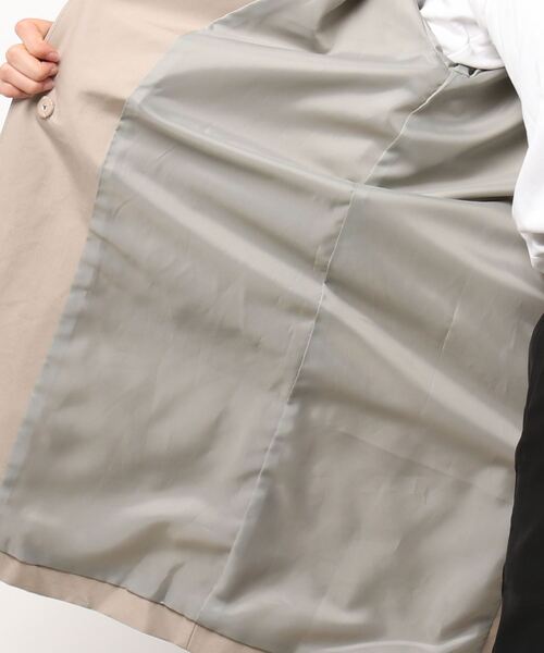 Te chichi CLASSIC(テチチクラシック)の「フィンクスコットンノーカラーコート(ノーカラーコート・レディース・ベージュ/ネイビー/モカ・フリ-)」の6枚目の写真