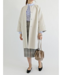 Te chichi CLASSIC | フィンクスコットンノーカラーコート(ノーカラーコート)