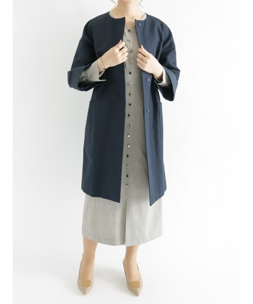 Te chichi CLASSIC フィンクスコットンノーカラーコート Te chichi CLASSIC（テチチクラシック）の「フィンクスコットン