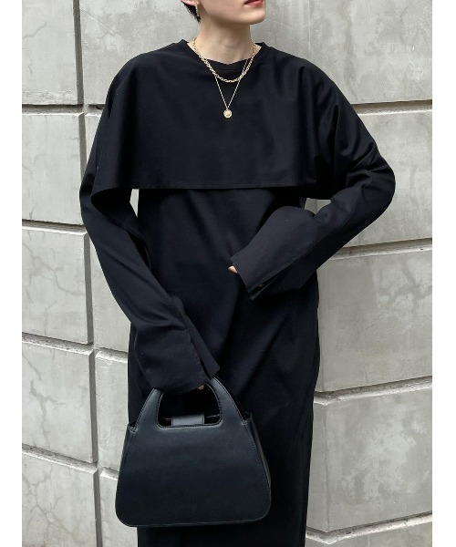 STYLEMIXER（スタイルミキサー）の「トライアングルフォルムバッグ（ショルダーバッグ・レディース・ブラック/ライトベージュ/オレンジ・FREE）」の13枚目の写真