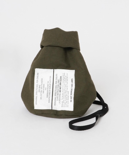 BURLAP OUTFITTER（バーラップアウトフィッター）の「『別注』BURLAP OUTFITTER×DOORS　PERSONAL EFFECT BAG（ショルダーバッグ・メンズ・ブラック/オリーブドラブ/ライトカーキ・ONE SIZE）」の6枚目の写真